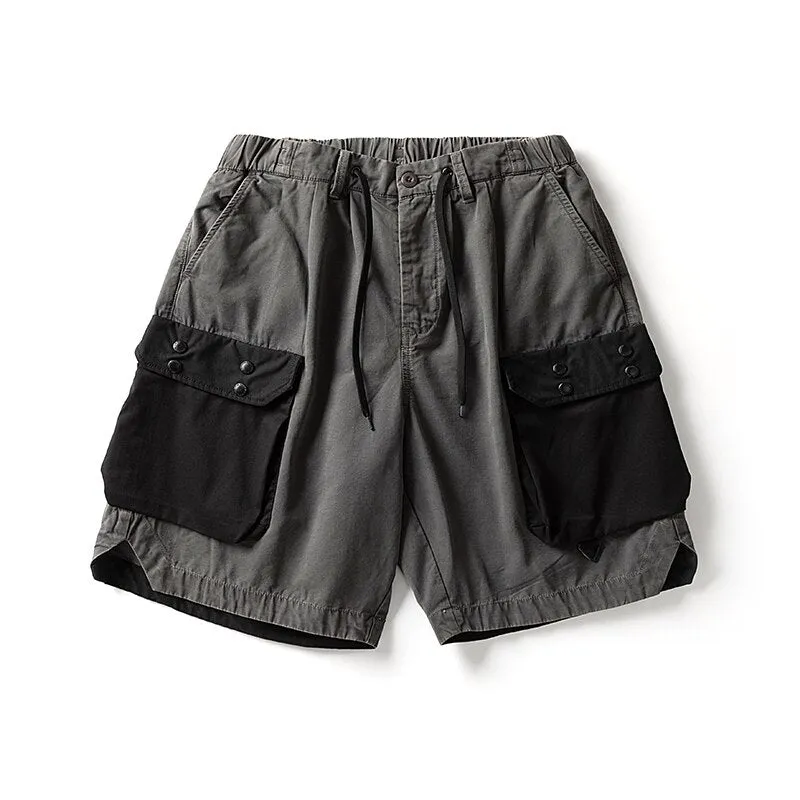 2022 Summer Fashion Streetwear High Quality Cargo Shorts Harajuku Casual Vintage Distressed Basketball Pants Men Clothing
