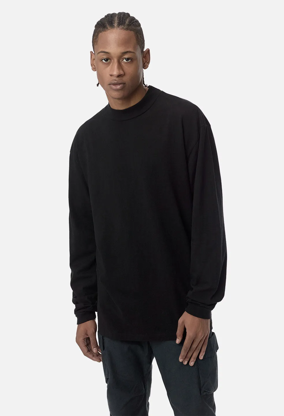 900 LS Mock Tee / Black