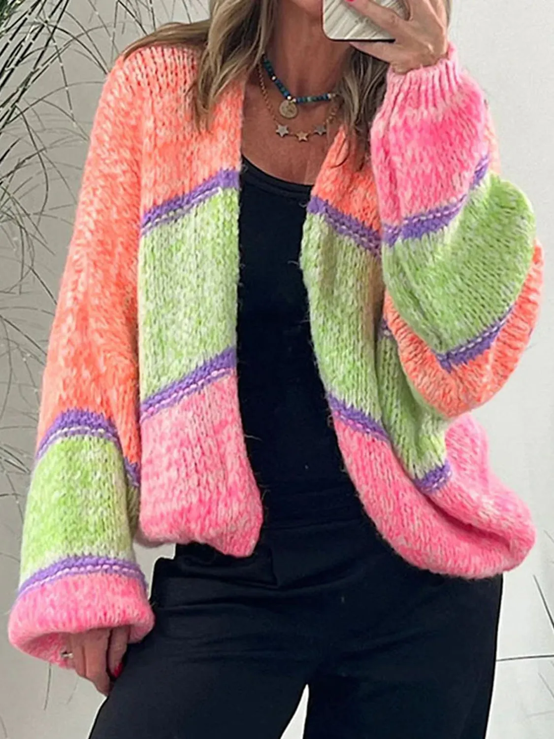 All Fuzzy Feels Long Sleeve Cardigan