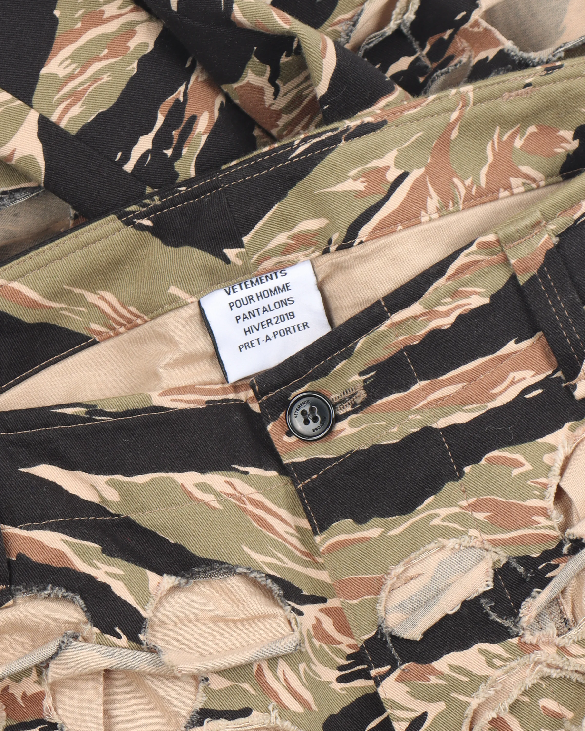 AW18 Laser Cut Tiger Camo Pant