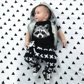 Baby clothing set cotton short sleeved Fox T-shirt Pants 2pcs Outfits Set
