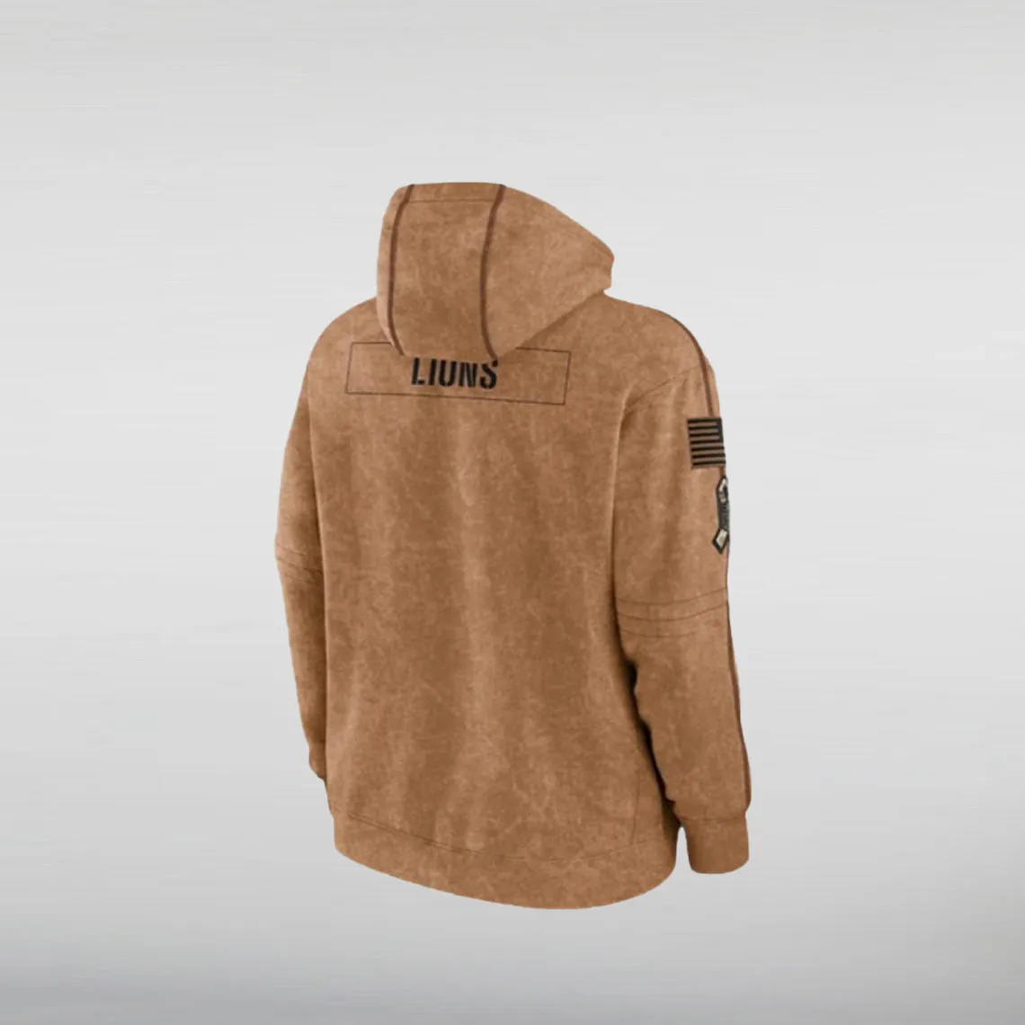 Brown Detroit Lions Salute To Service Hoodie