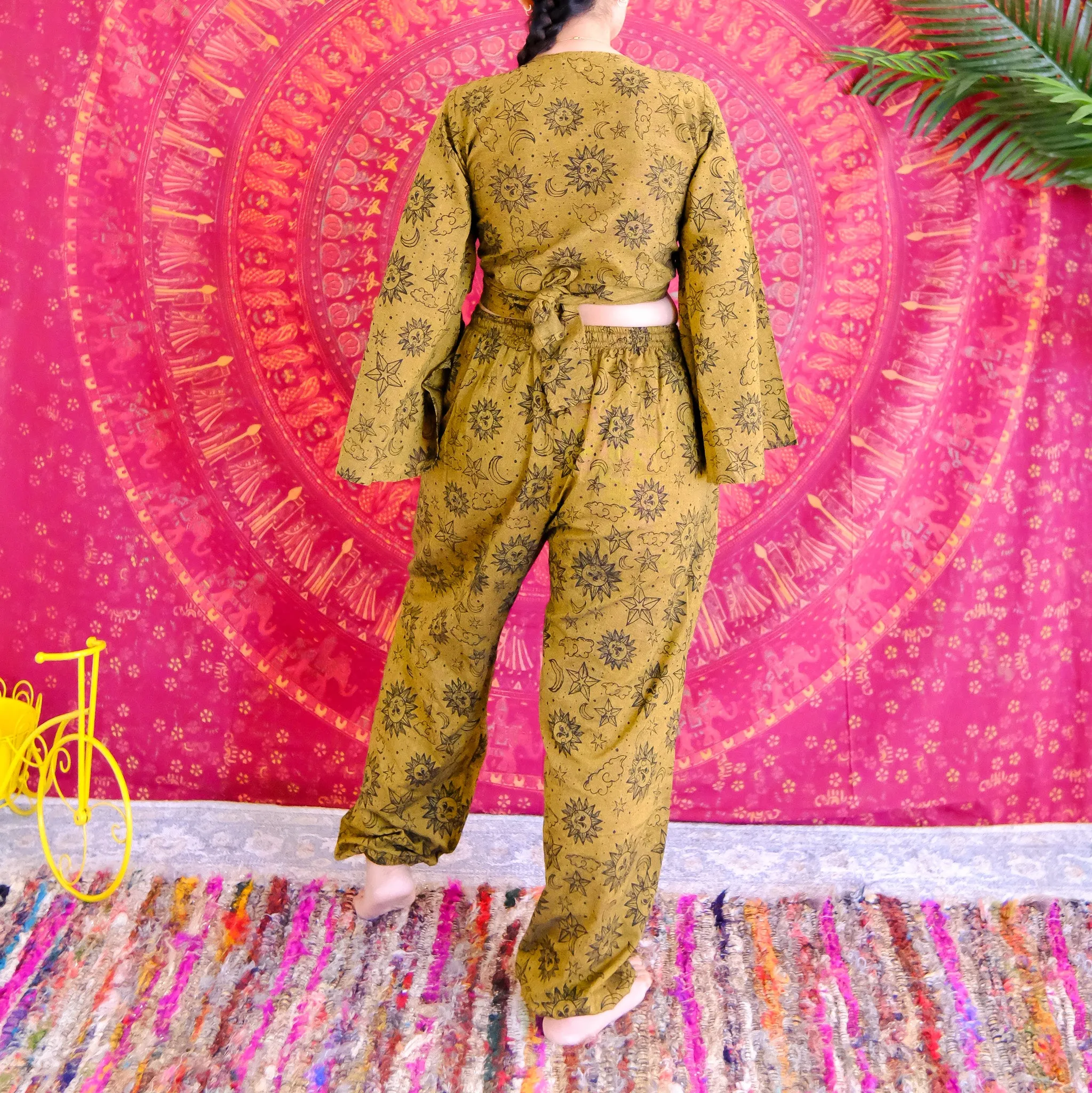 Celestial Tapered Pant with Bell Sleeve