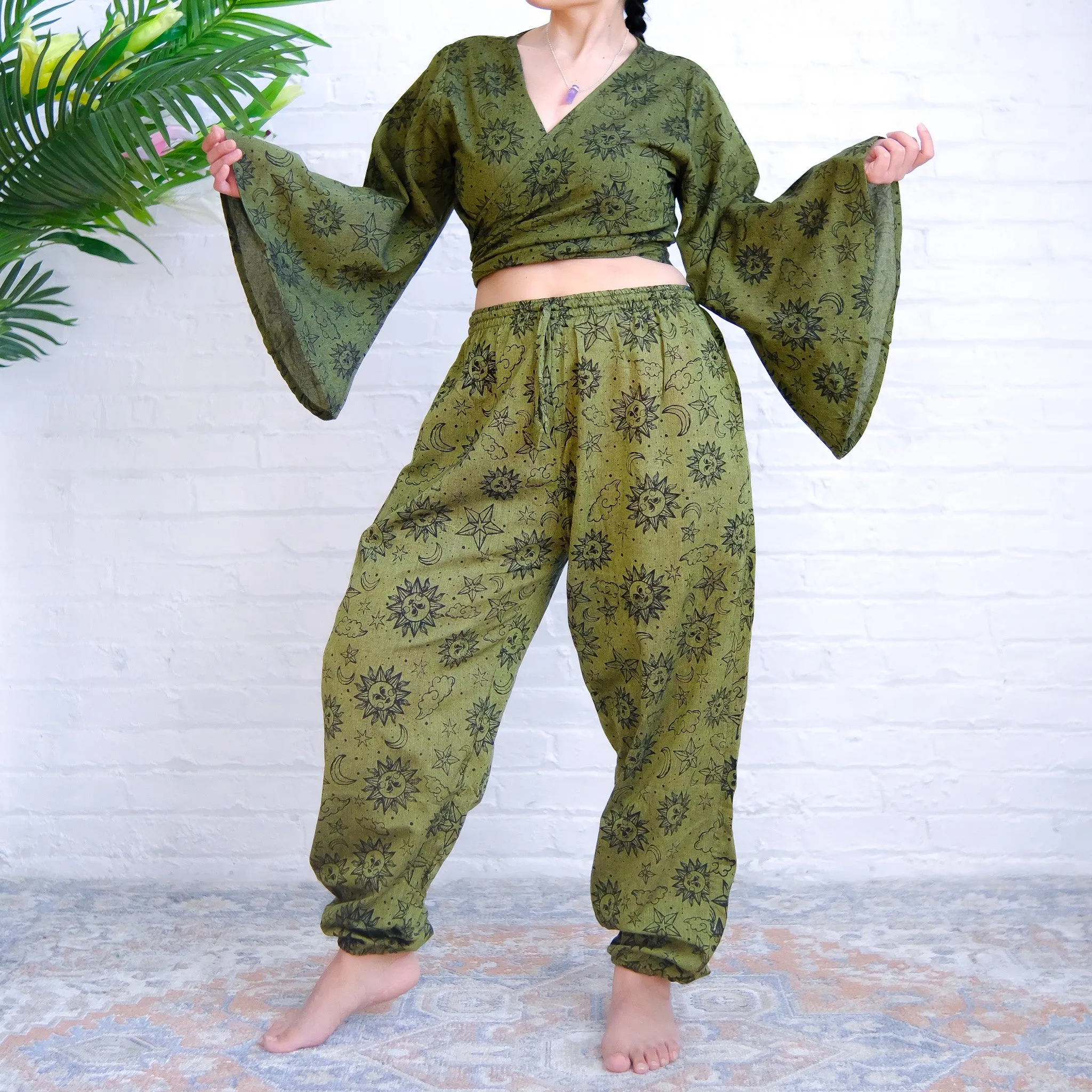 Celestial Tapered Pant with Bell Sleeve