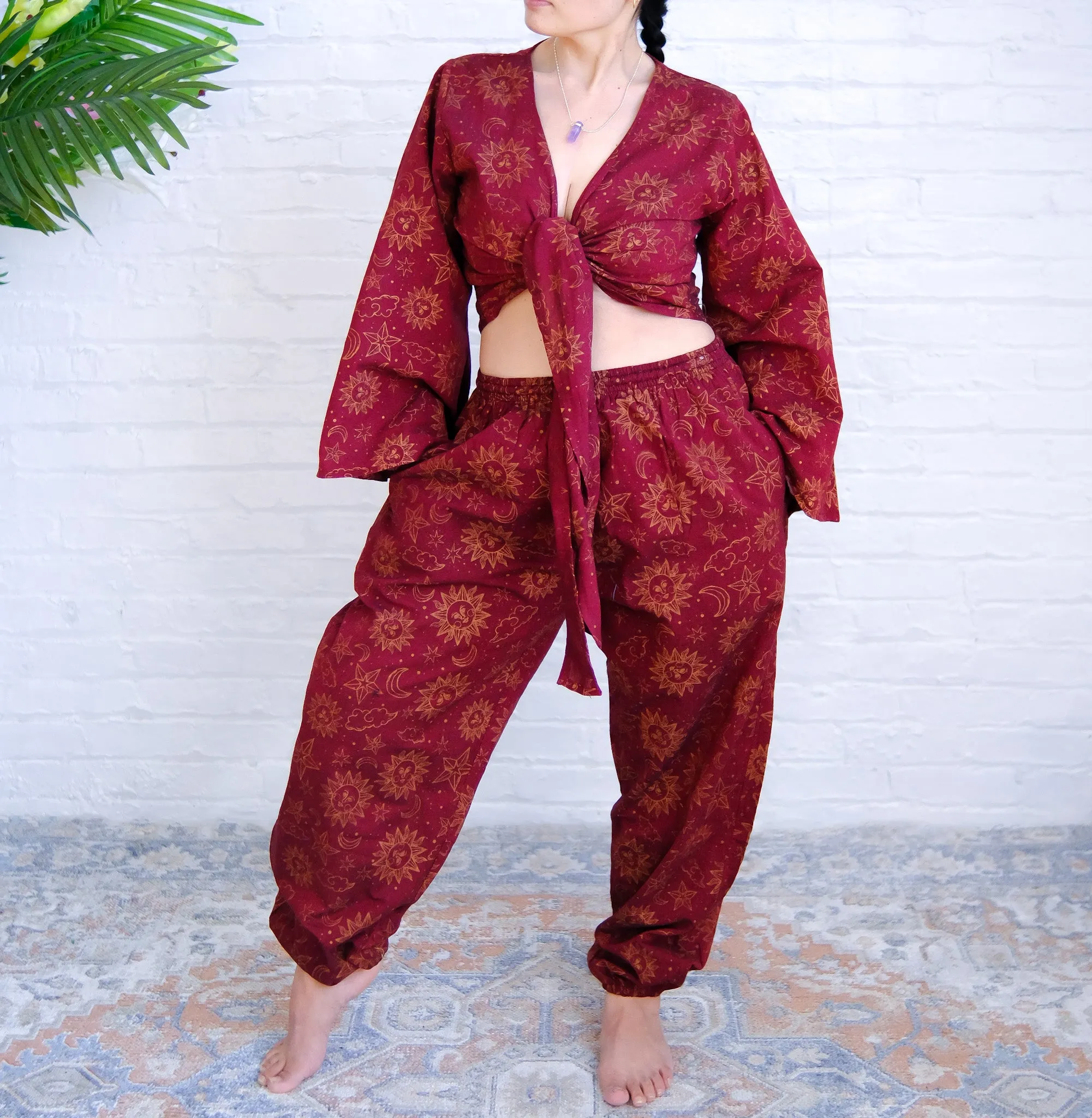 Celestial Tapered Pant with Bell Sleeve