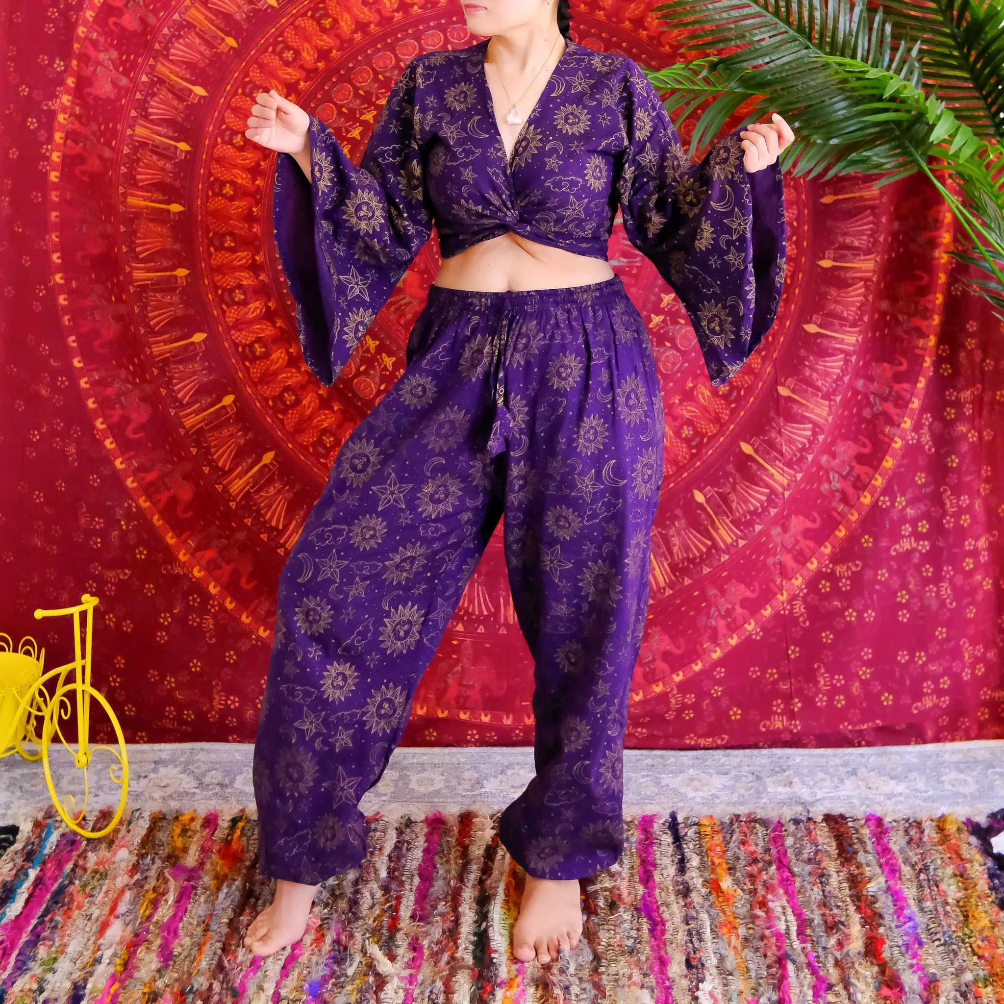 Celestial Tapered Pant with Bell Sleeve