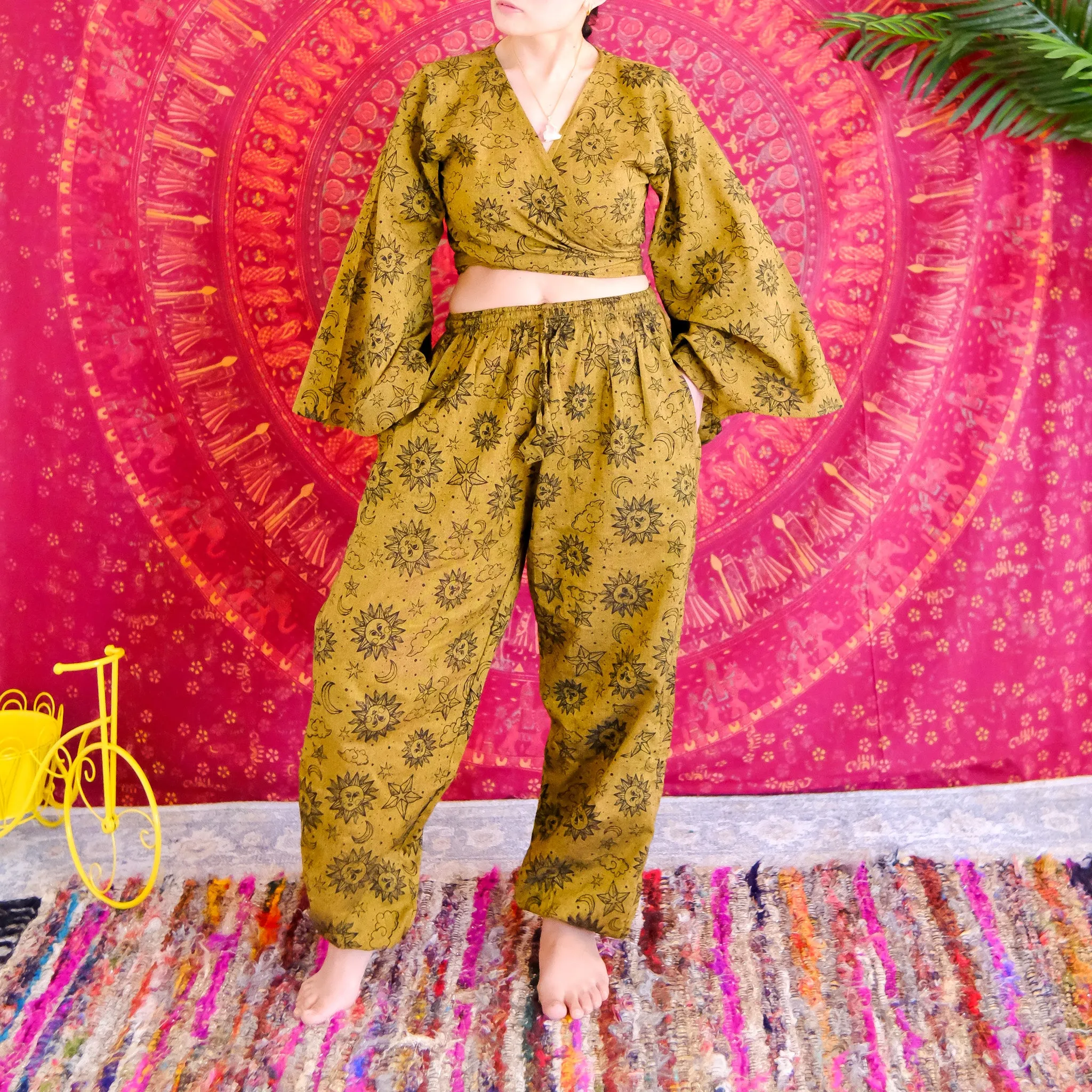 Celestial Tapered Pant with Bell Sleeve