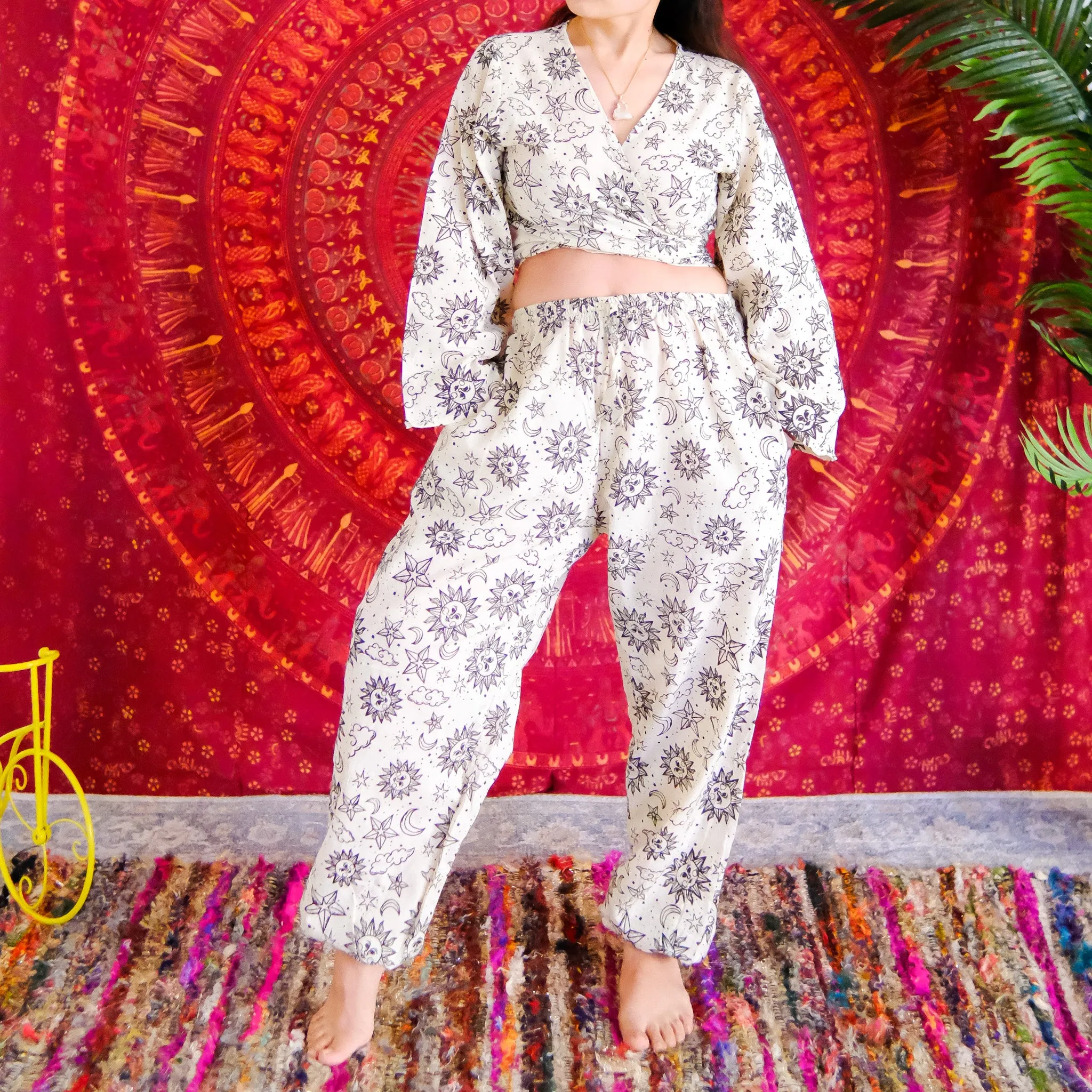 Celestial Tapered Pant with Bell Sleeve