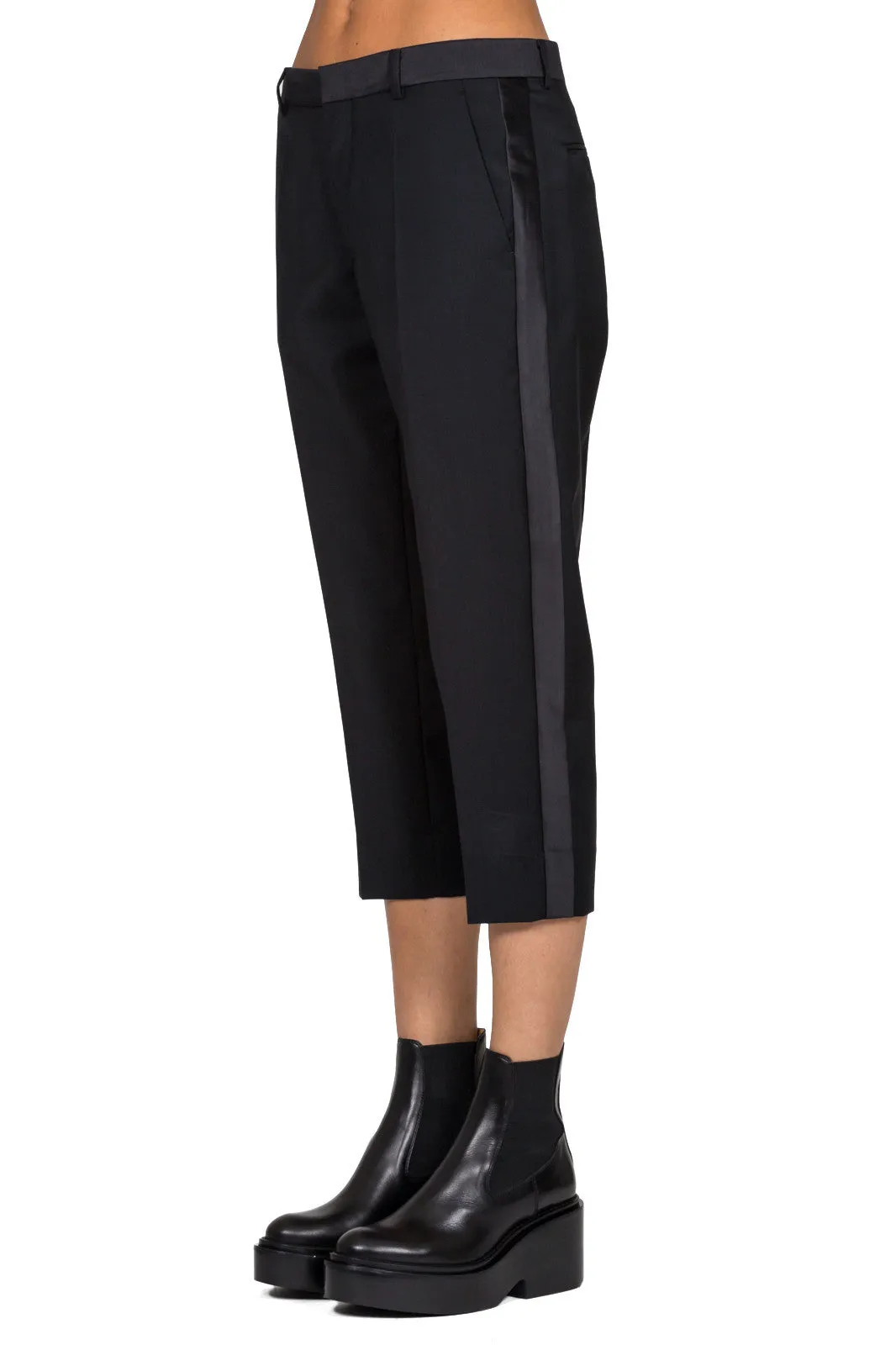 Cropped Tuxedo Trousers