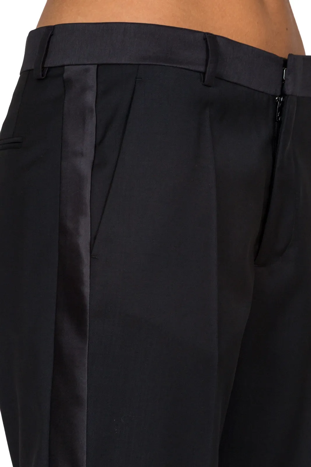 Cropped Tuxedo Trousers