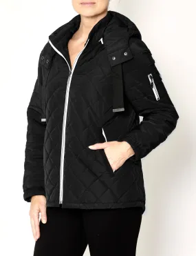 Detach Hood Puffer Jacket - Sapphire