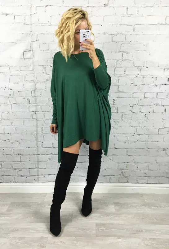Green Oversized Paige Tunic Dress
