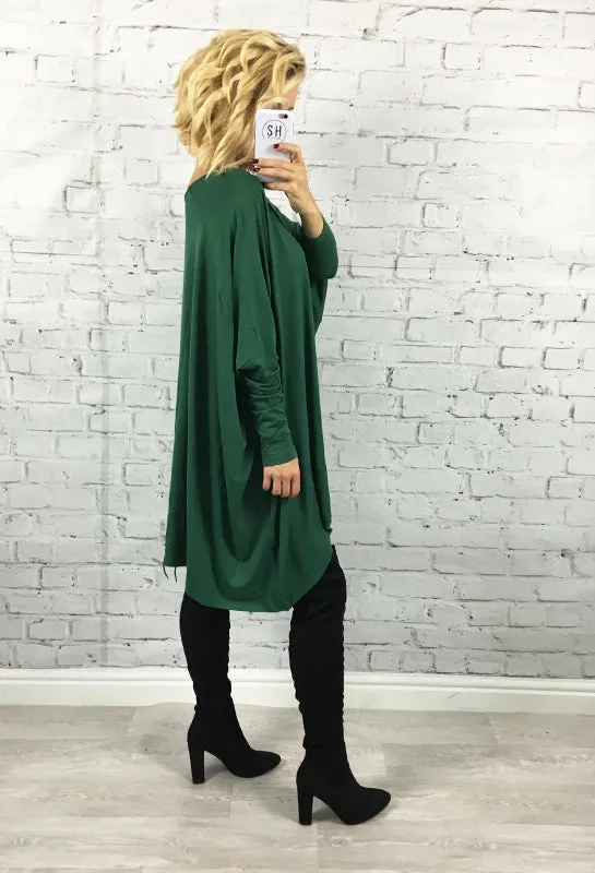 Green Oversized Paige Tunic Dress