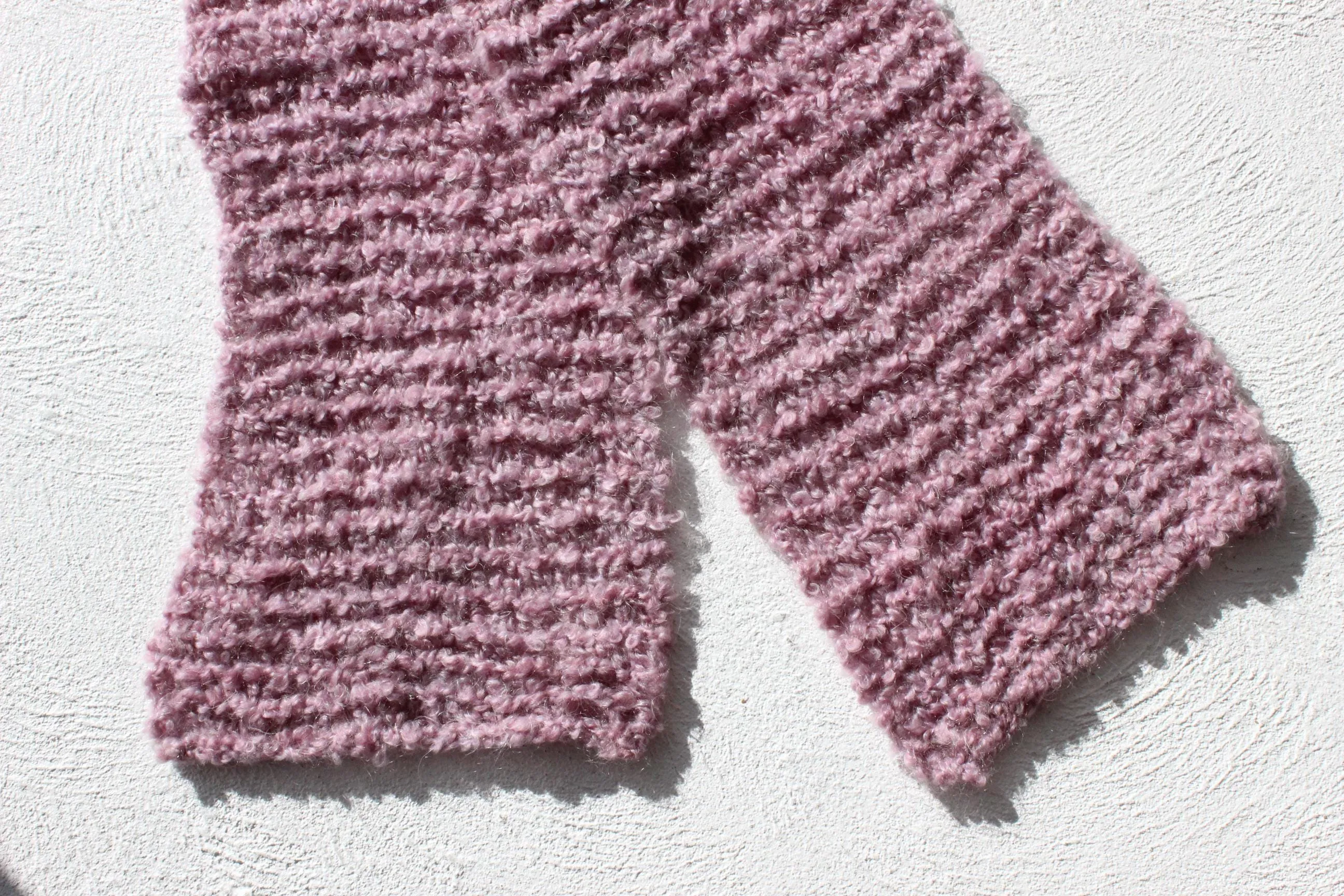 Hand Knit Pastel Soft & Chunky Scarf