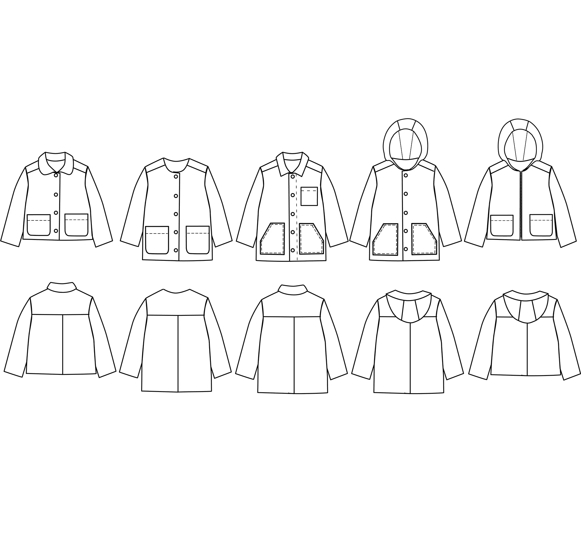 Ikatee - Sam Kids Parka Jacket - Unisex 3-12 years - Paper Sewing Pattern