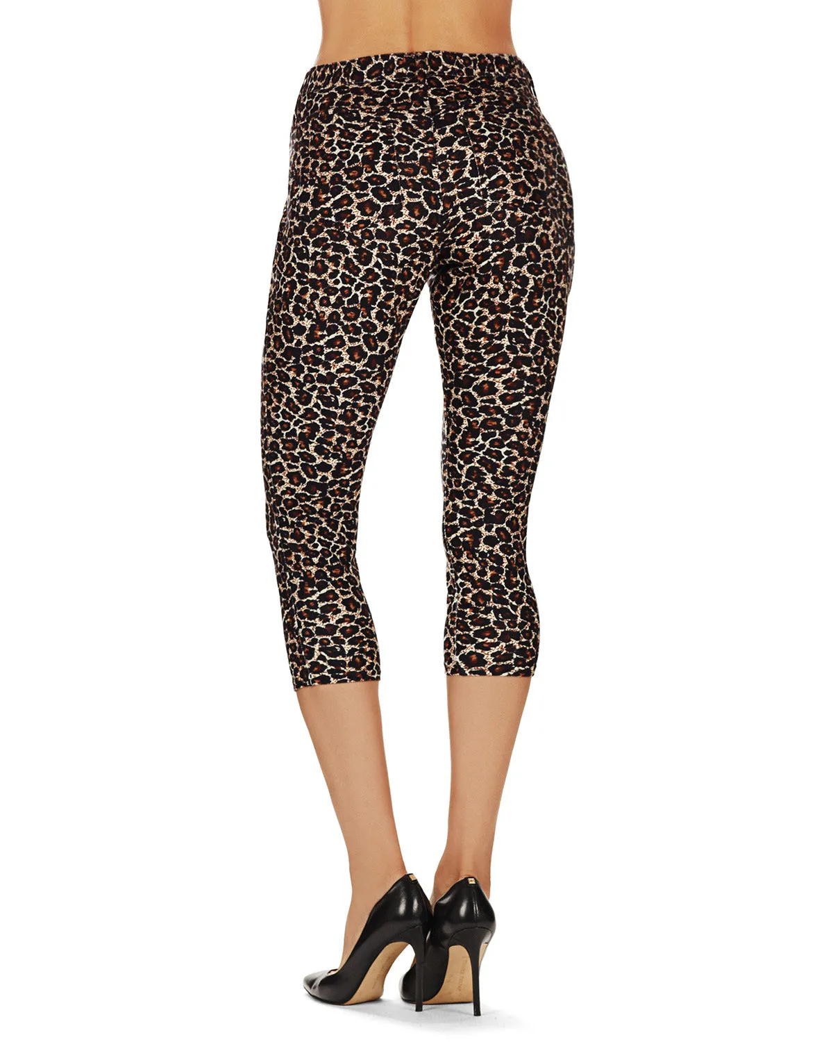 Leopardito Capri Leopard Cotton Blend Leggings
