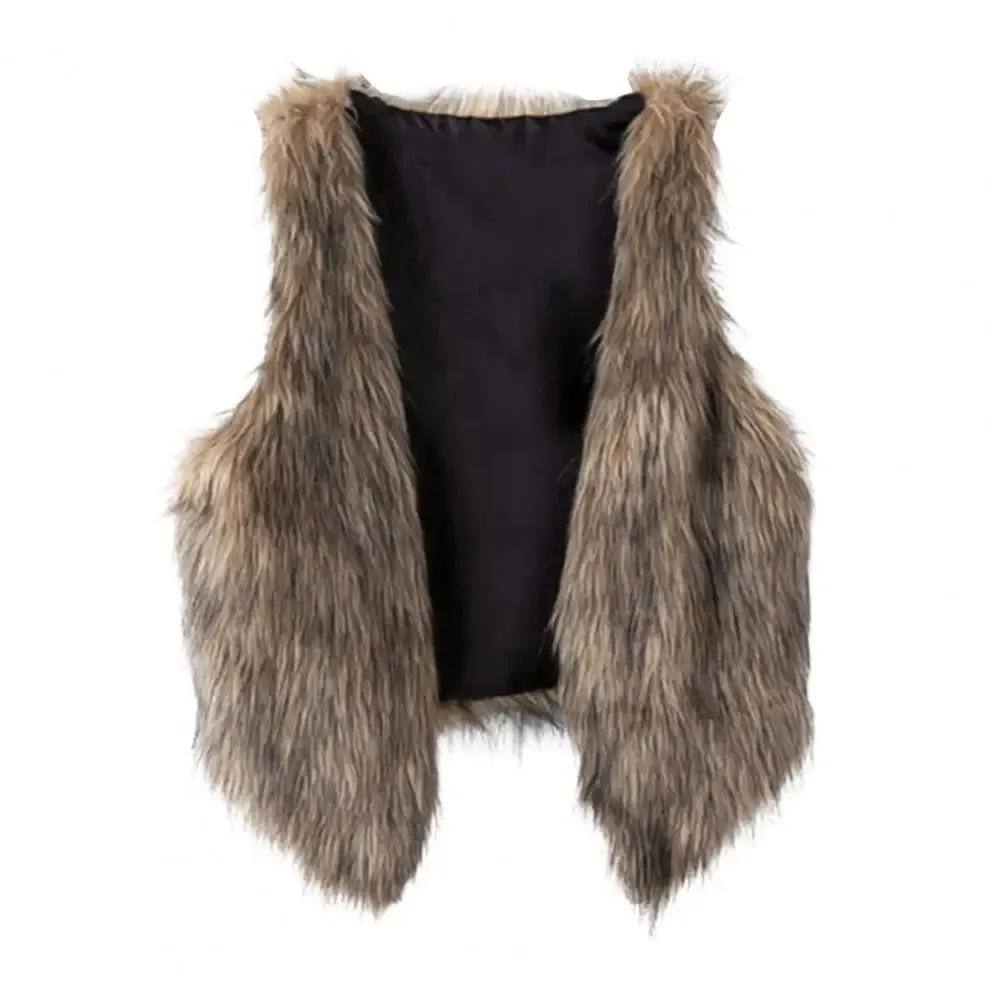 LVSANW Female Faux Fur New Women's Rabbit Fur Knitted Raccoon Fur Collar Vest Vests Real Fur Sleeveless Gilets Tops Wholesale
