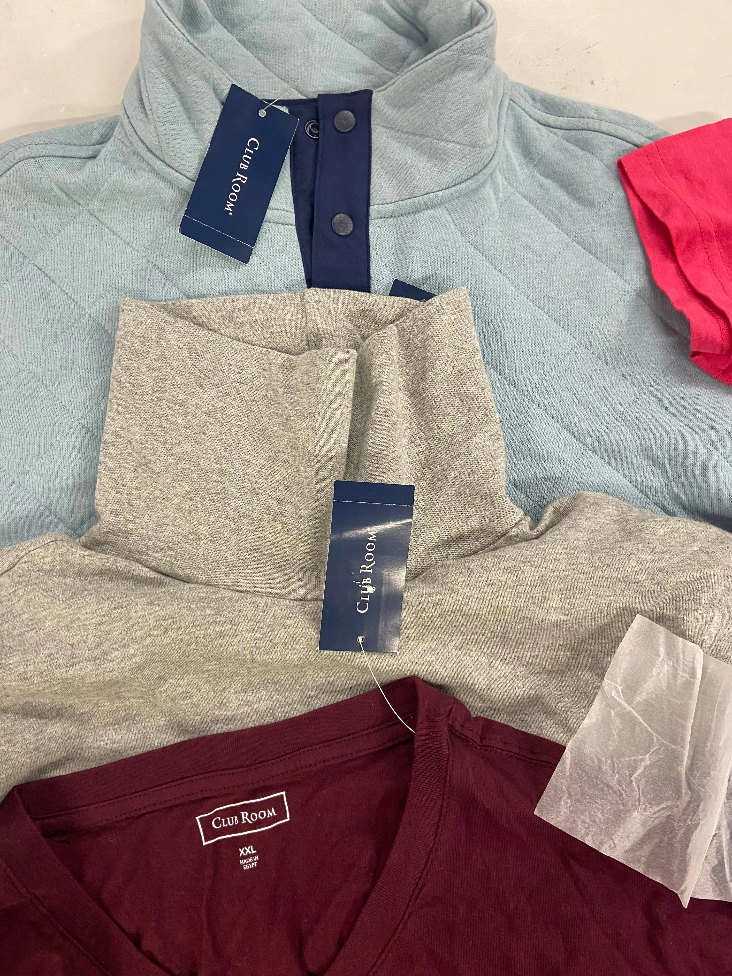 Men's Clothing Tops & Other Wholesale Lot, ADIDAS, PETER MILLAR, KOMAR LAYERING and more, 11 items, Shelf Pulls, MSRP $567