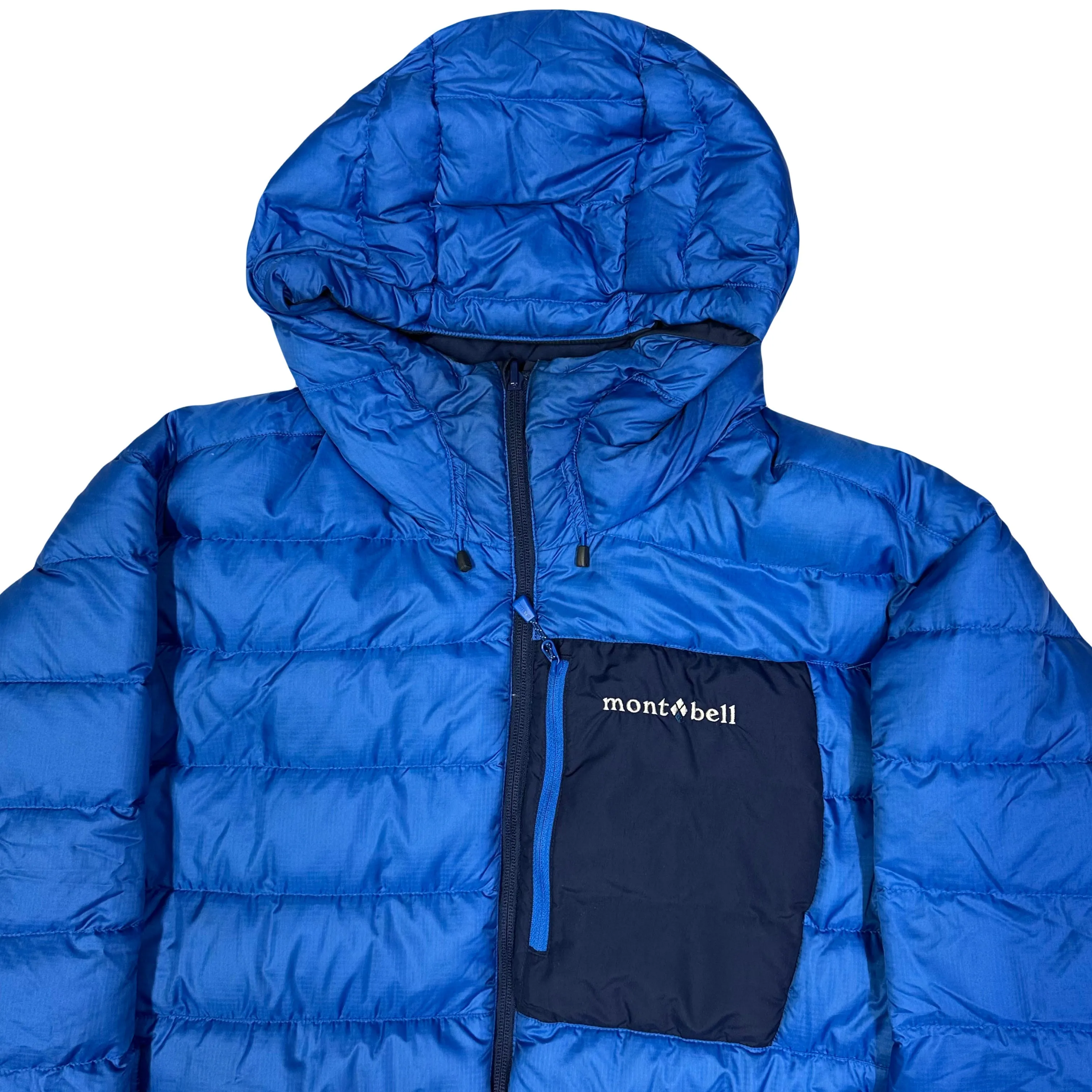 Montbell Reversible Puffer Jacket In Blue & Navy ( L )