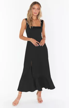Moonlight Maxi Dress -  Black