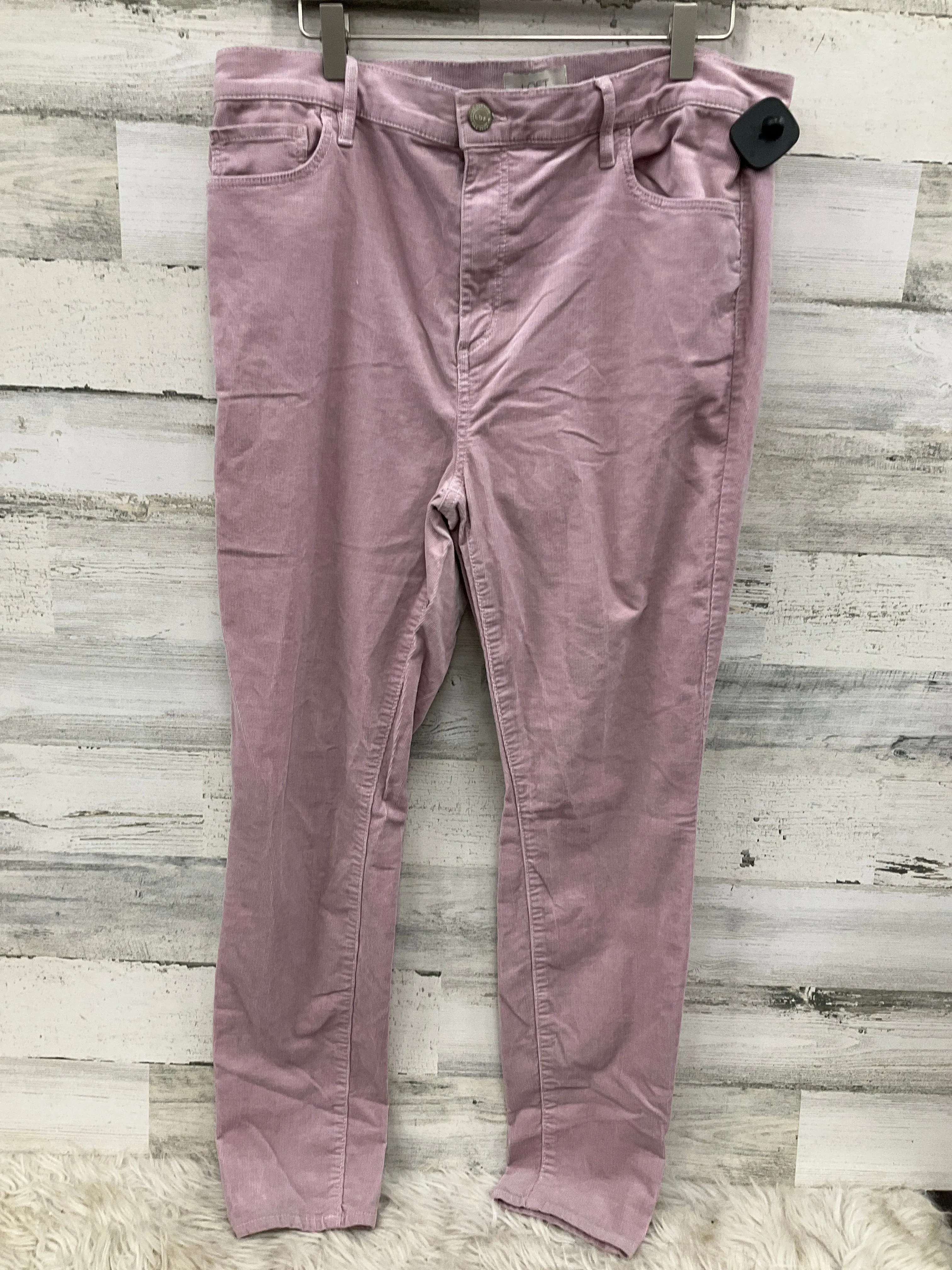 Pants Corduroy By Loft In Pink, Size: 14