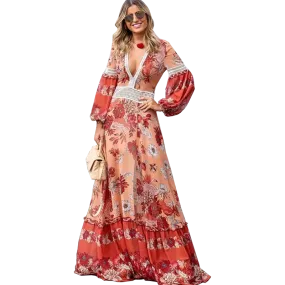 Patricia Floral Print Maxi