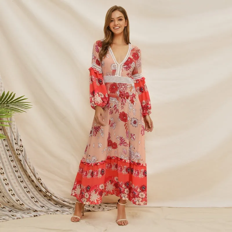 Patricia Floral Print Maxi