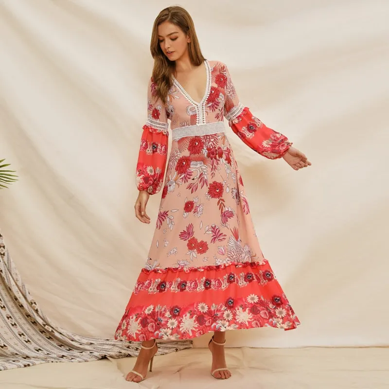 Patricia Floral Print Maxi