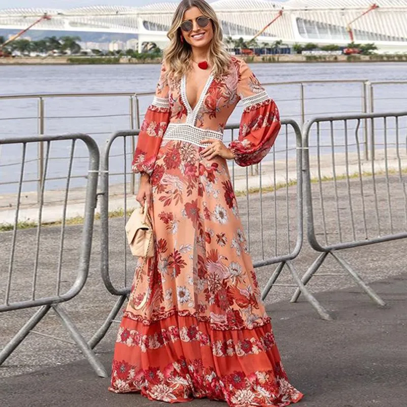 Patricia Floral Print Maxi