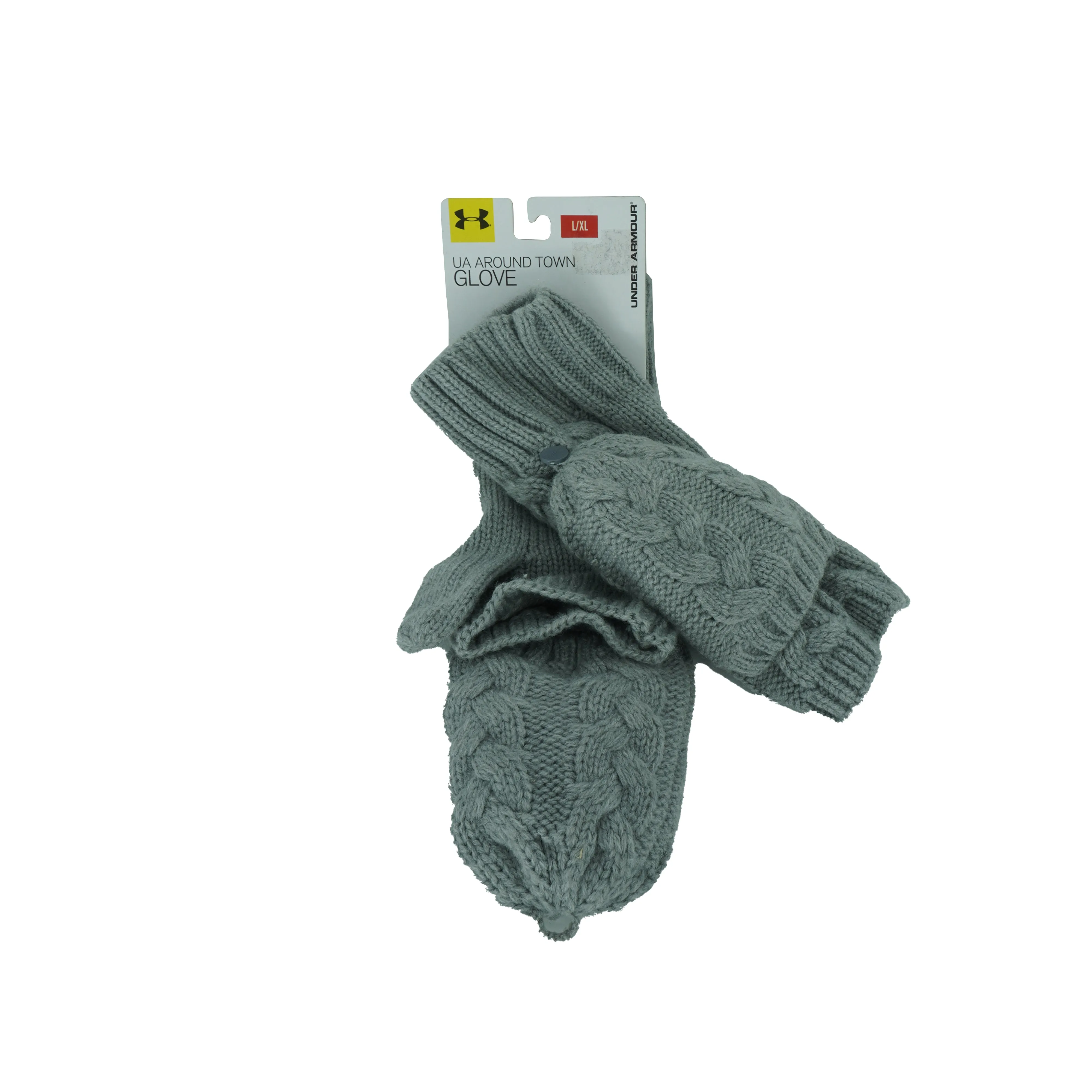 Under Armour Women's Around Town Convertible Glove Mitten Gray Size L/XL