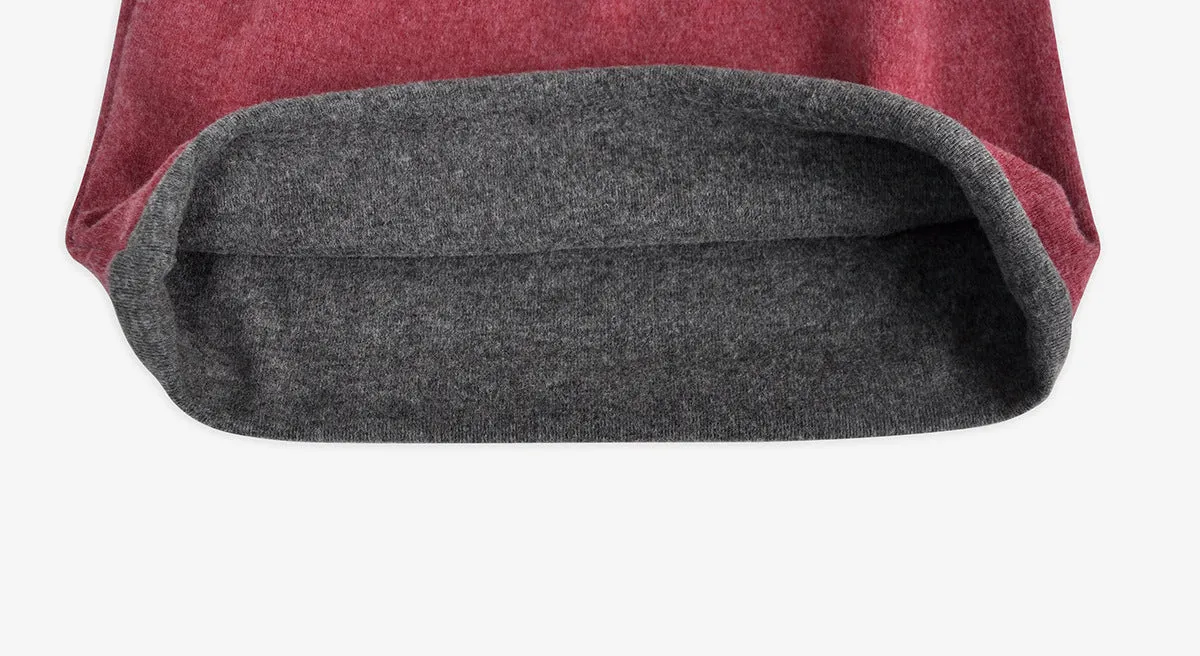 Unisex Dual Layer Slouchy Beanie-Grey