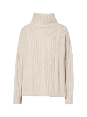 Vitalba wool and cashmere polo-neck jumper