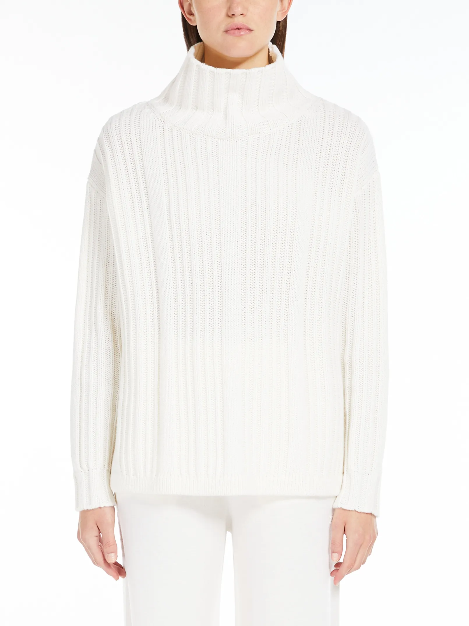 Vitalba wool and cashmere polo-neck jumper