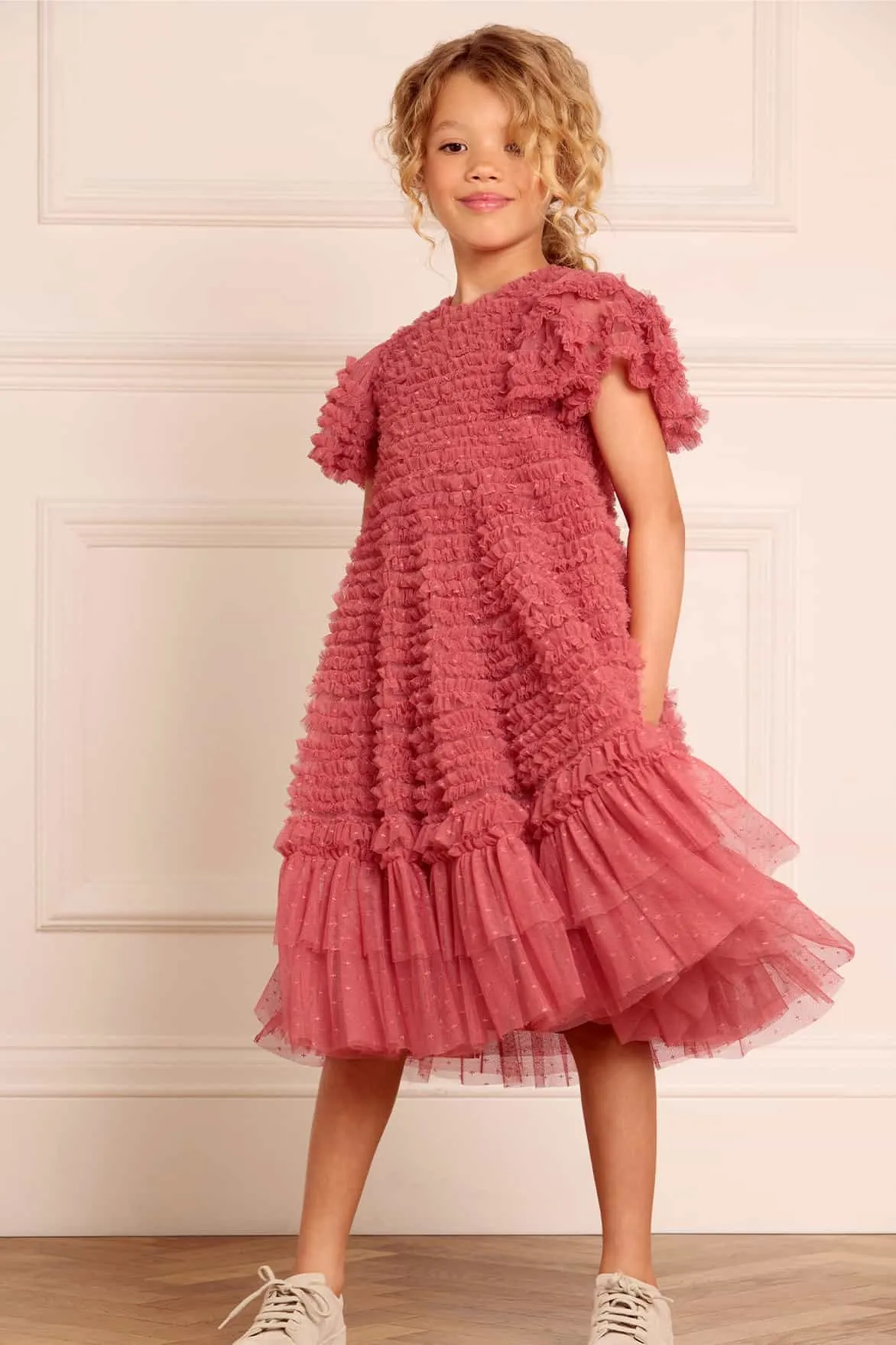Vivi Ruffle Kids Dress