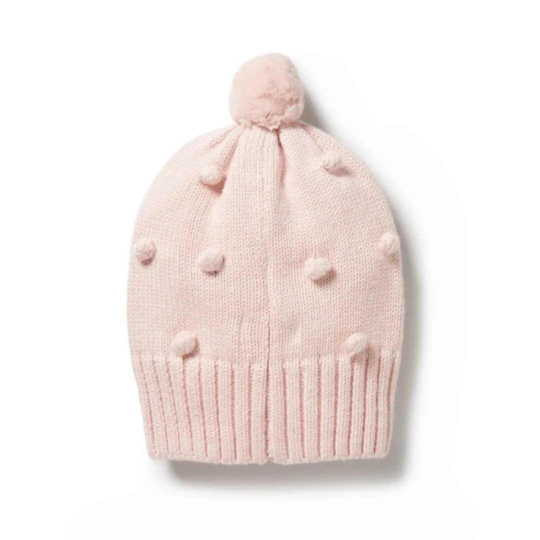 Wilson & Frenchy Knitted Bauble Hat - Pink