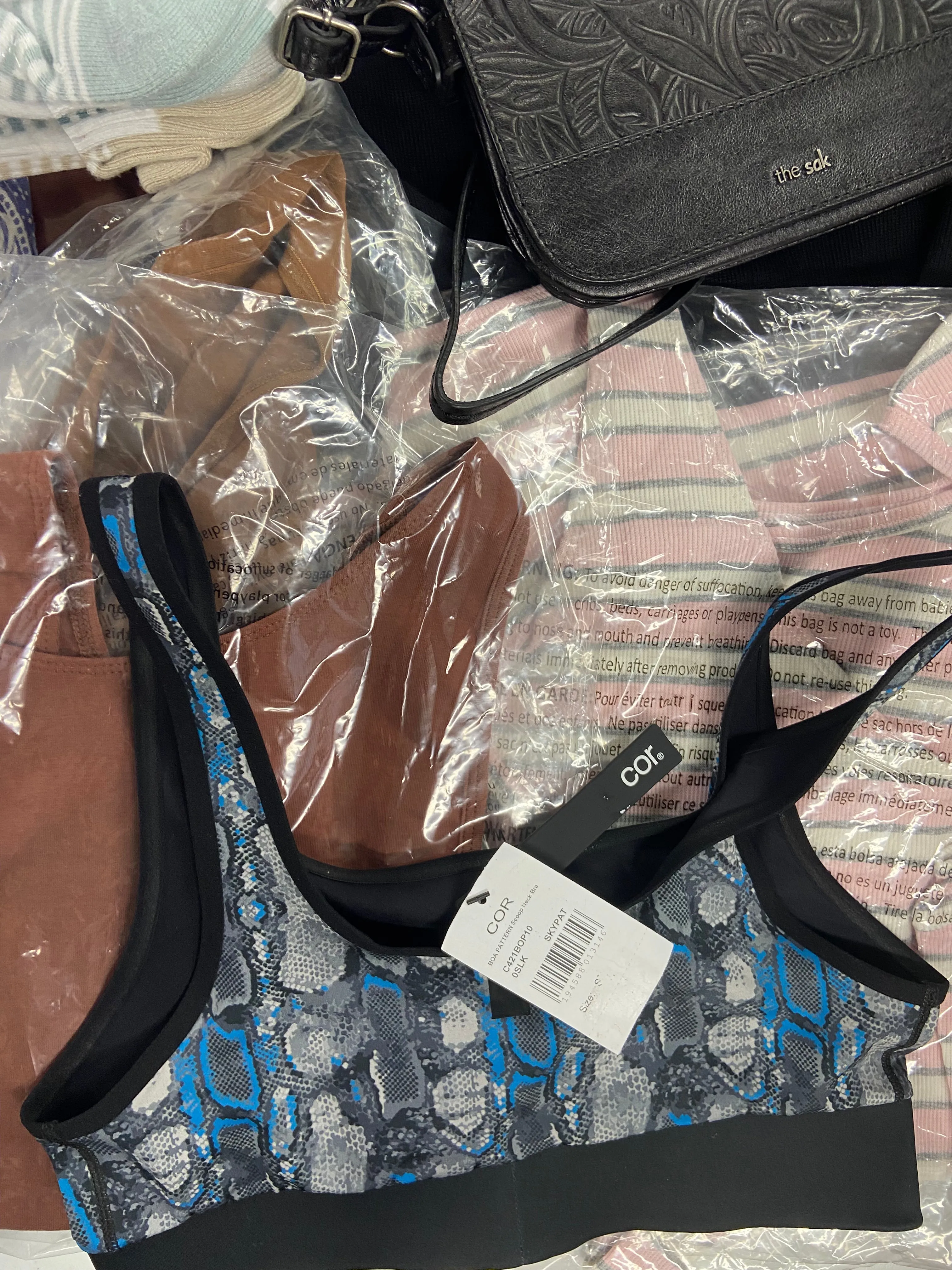 Women's Clothing & Accessories Wholesale Lot, THE SAK, NIKE, ADIDAS, POLO RALPH LAUREN, COR, NINE WEST, FREE PEOPLE, HANES and more, 27 items, Shelf Pulls, MSRP $887